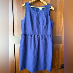 Women’s J. Crew Periwinkle Lined Cotton Dress Size 12